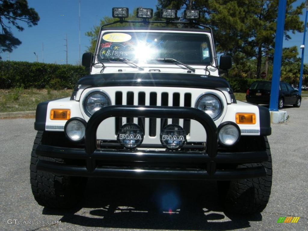 2004 Wrangler Rubicon 4x4 - Stone White / Dark Slate Gray photo #8