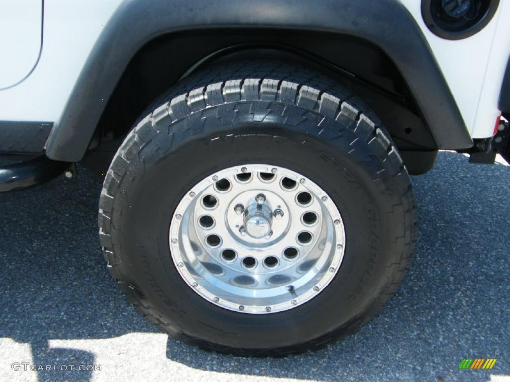 2004 Wrangler Rubicon 4x4 - Stone White / Dark Slate Gray photo #13