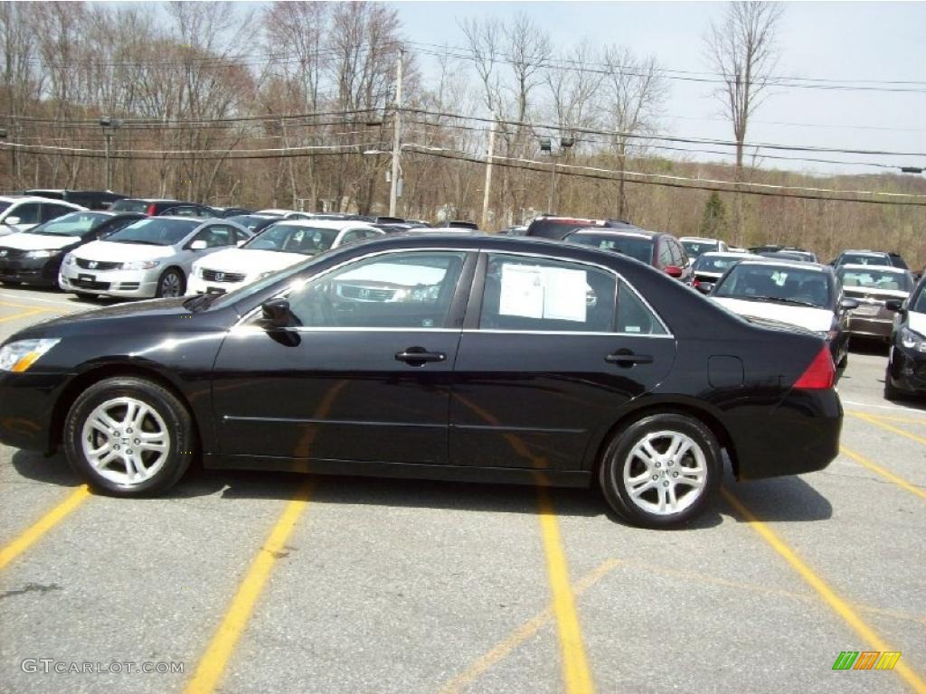 2007 Accord EX-L Sedan - Nighthawk Black Pearl / Black photo #23