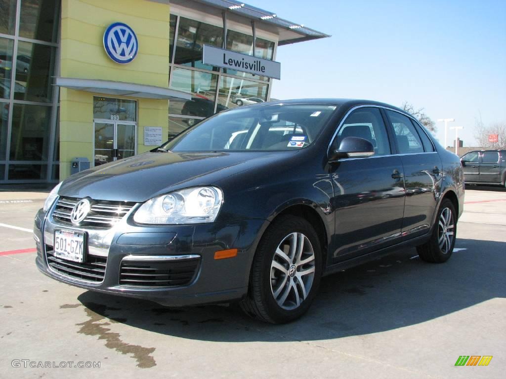 2006 Jetta 2.5 Sedan - Blue Graphite Metallic / Anthracite Black photo #1