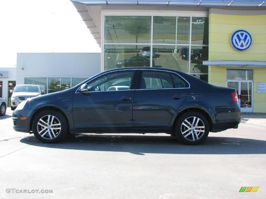 2006 Jetta 2.5 Sedan - Blue Graphite Metallic / Anthracite Black photo #2