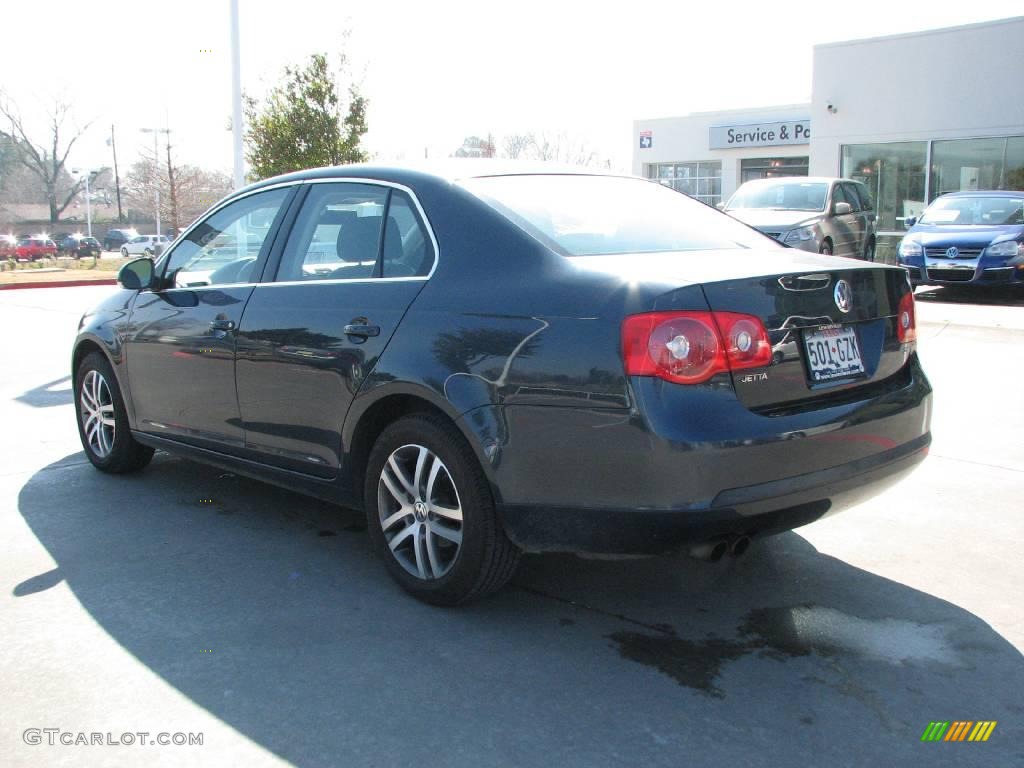 2006 Jetta 2.5 Sedan - Blue Graphite Metallic / Anthracite Black photo #3