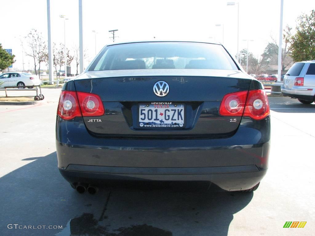 2006 Jetta 2.5 Sedan - Blue Graphite Metallic / Anthracite Black photo #4