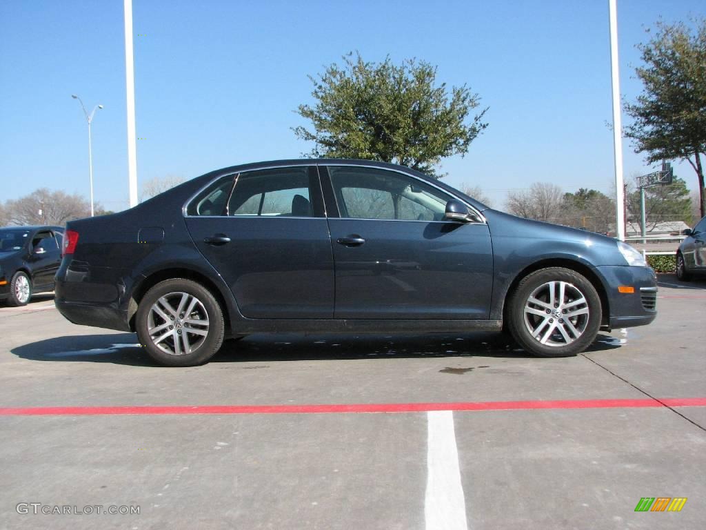 2006 Jetta 2.5 Sedan - Blue Graphite Metallic / Anthracite Black photo #6