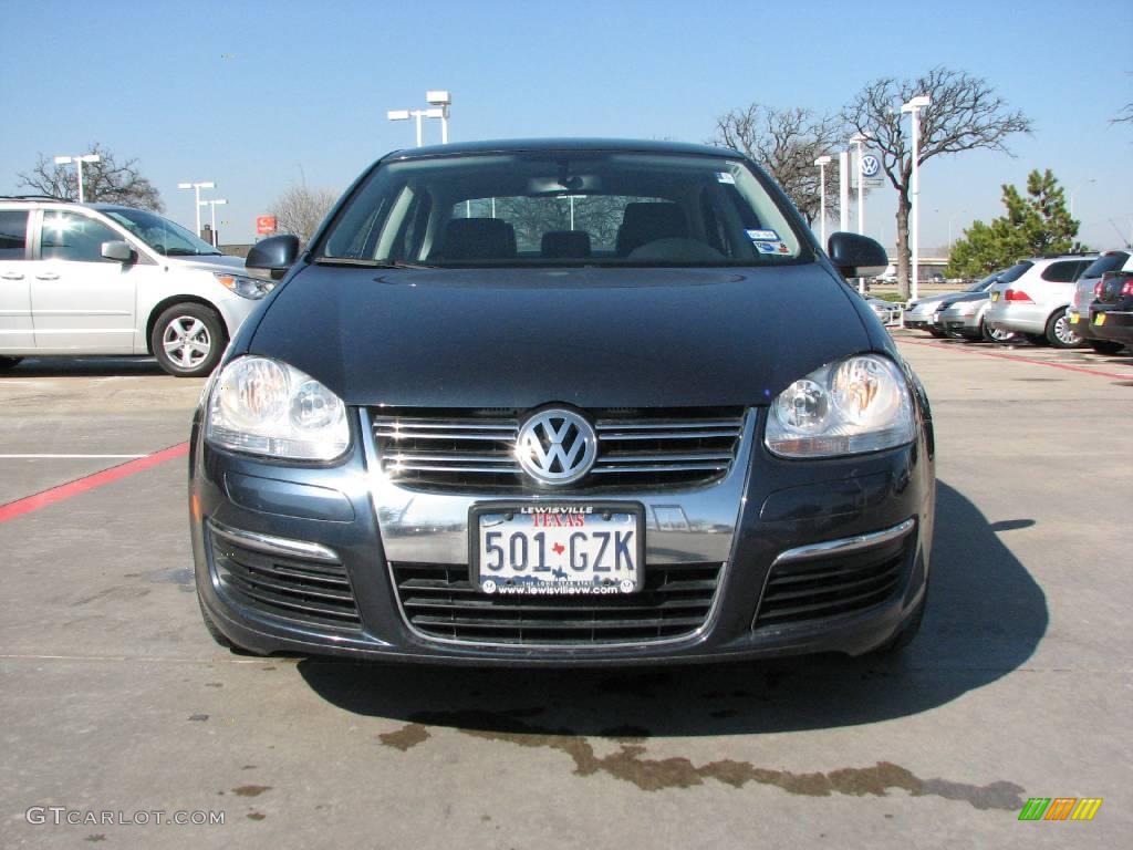 2006 Jetta 2.5 Sedan - Blue Graphite Metallic / Anthracite Black photo #8