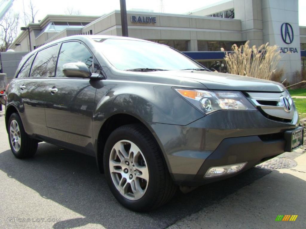 2007 MDX Technology - Nimbus Gray Metallic / Taupe photo #1