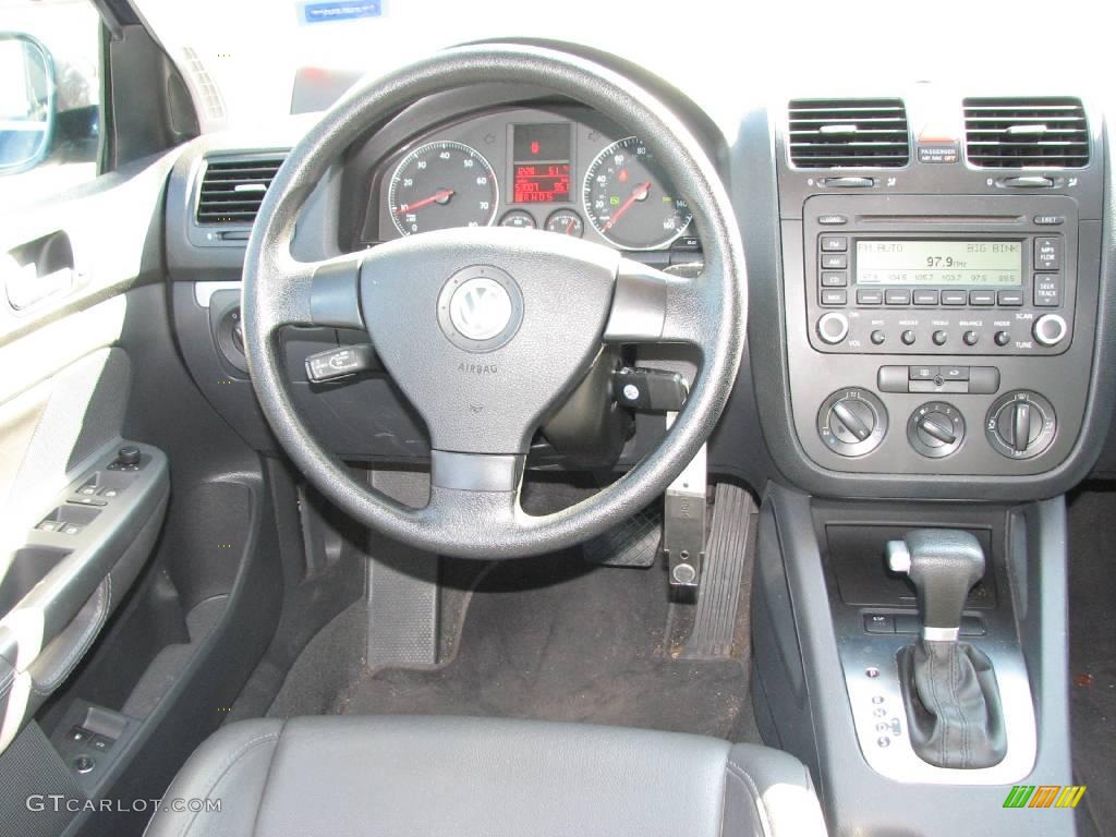 2006 Jetta 2.5 Sedan - Blue Graphite Metallic / Anthracite Black photo #14