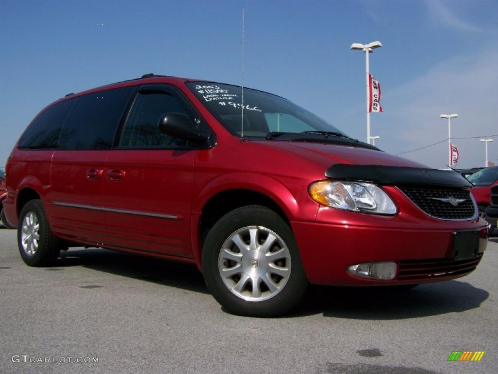 2003 Town & Country LXi - Inferno Red Pearl / Taupe photo #1