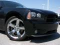 2008 Brilliant Black Crystal Pearl Dodge Charger R/T  photo #3