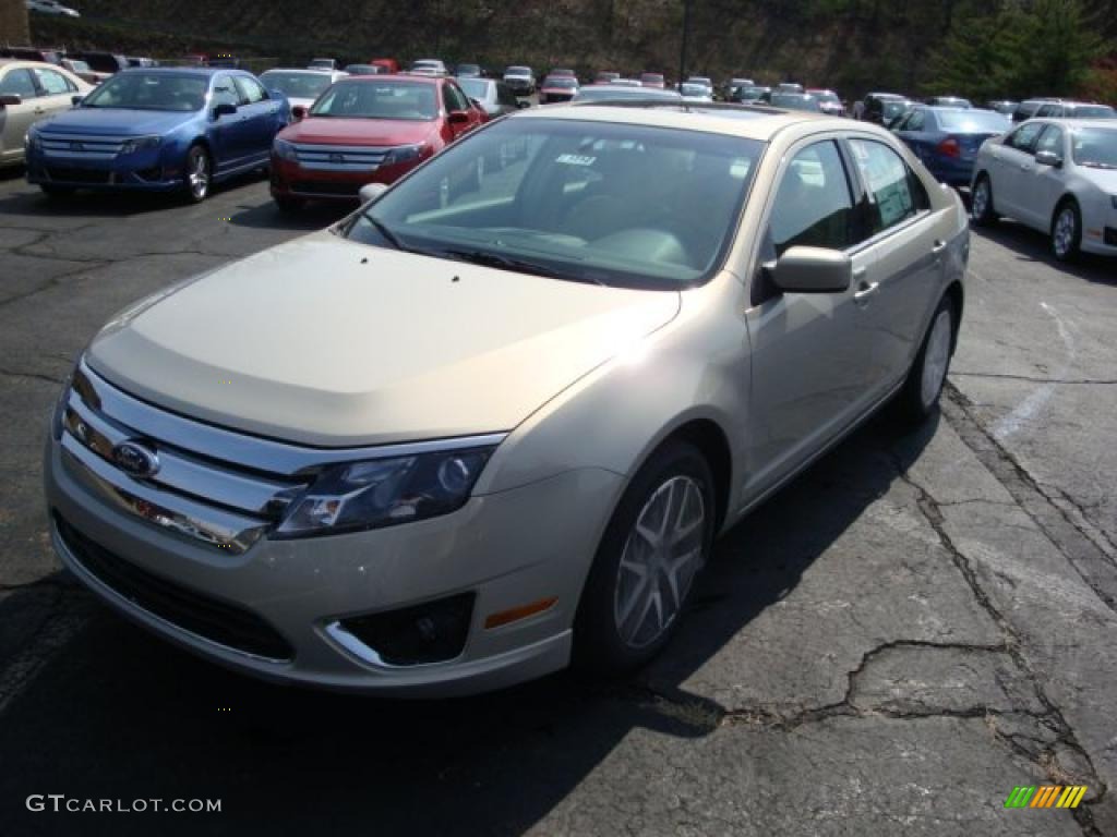 2010 Fusion SEL - Smokestone Metallic / Camel photo #10