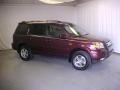 2007 Dark Cherry Pearl Honda Pilot EX-L  photo #3