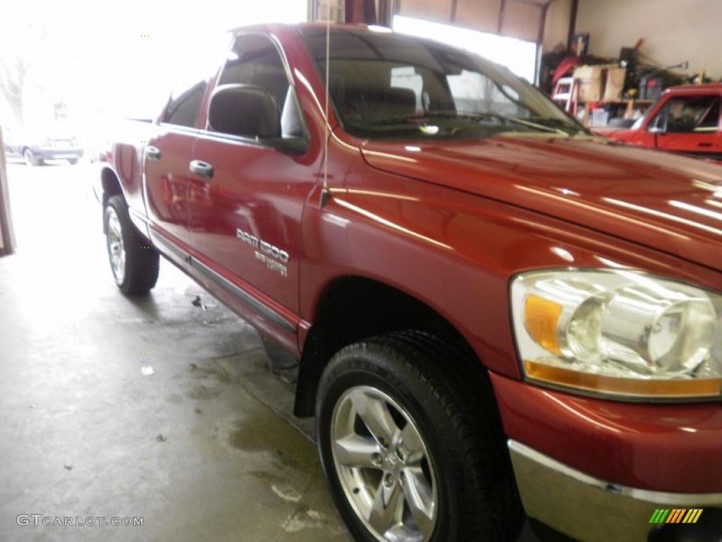 2006 Ram 1500 Big Horn Edition Quad Cab 4x4 - Inferno Red Crystal Pearl / Medium Slate Gray photo #42