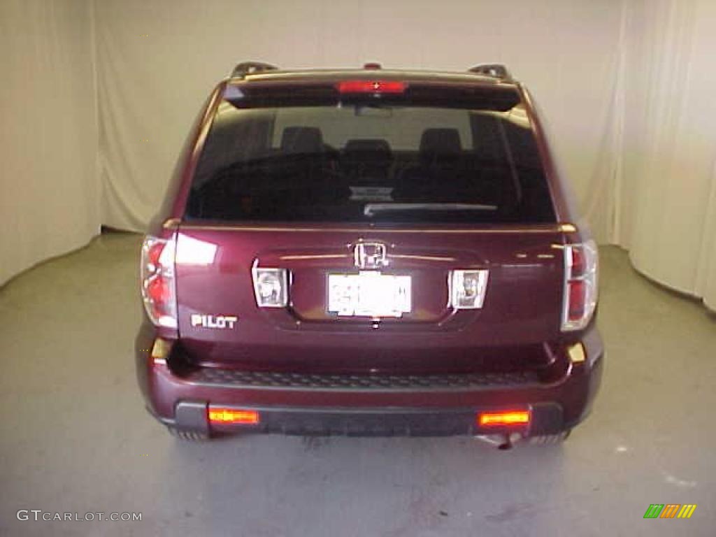 2007 Pilot EX-L - Dark Cherry Pearl / Gray photo #17