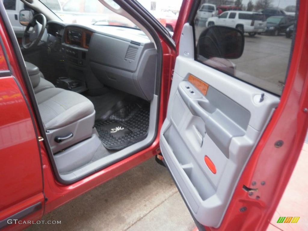 2006 Ram 1500 Big Horn Edition Quad Cab 4x4 - Inferno Red Crystal Pearl / Medium Slate Gray photo #55