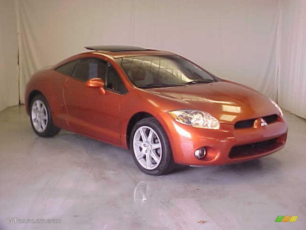 2006 Eclipse GT Coupe - Sunset Orange Pearlescent / Terra Cotta photo #1