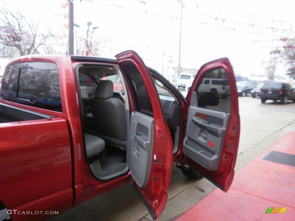 2006 Ram 1500 Big Horn Edition Quad Cab 4x4 - Inferno Red Crystal Pearl / Medium Slate Gray photo #56