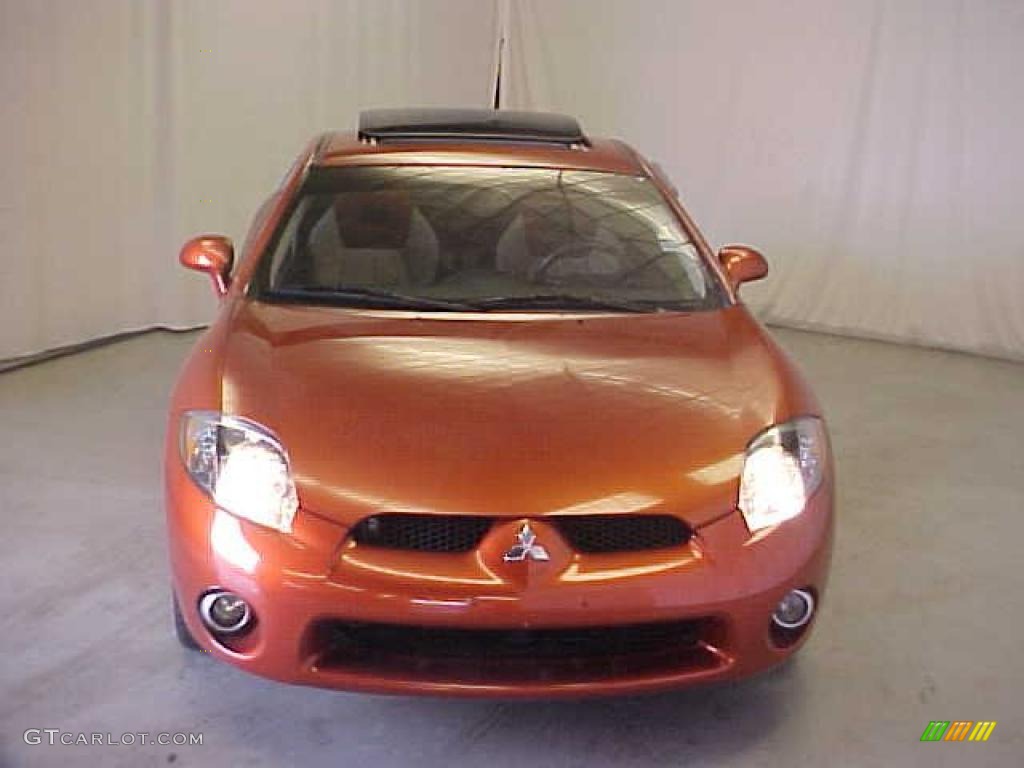 2006 Eclipse GT Coupe - Sunset Orange Pearlescent / Terra Cotta photo #2