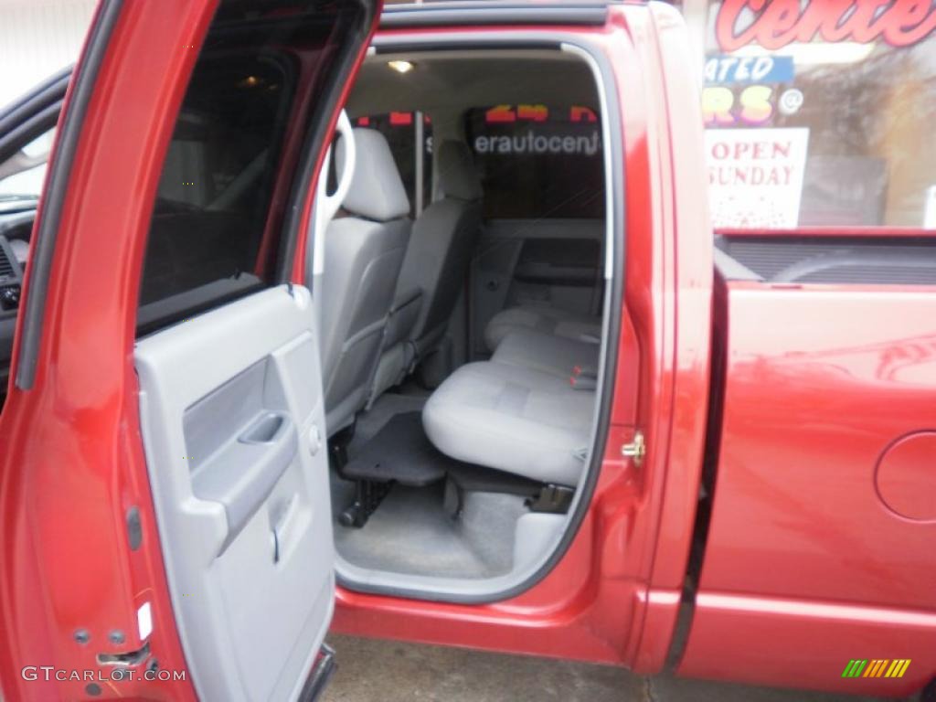 2006 Ram 1500 Big Horn Edition Quad Cab 4x4 - Inferno Red Crystal Pearl / Medium Slate Gray photo #59