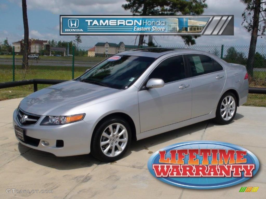 2007 TSX Sedan - Alabaster Silver Metallic / Quartz photo #1