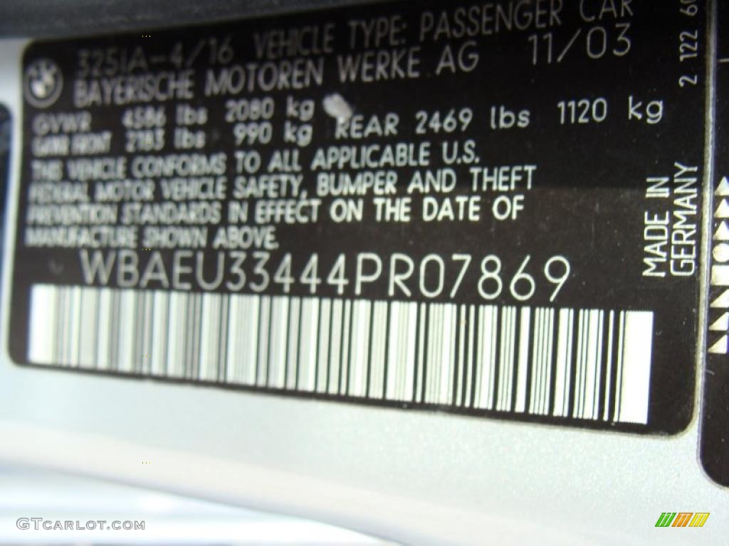 2004 3 Series 325xi Sedan - Titanium Silver Metallic / Black photo #5