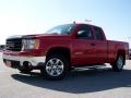 2007 Fire Red GMC Sierra 1500 SLE Extended Cab 4x4  photo #5