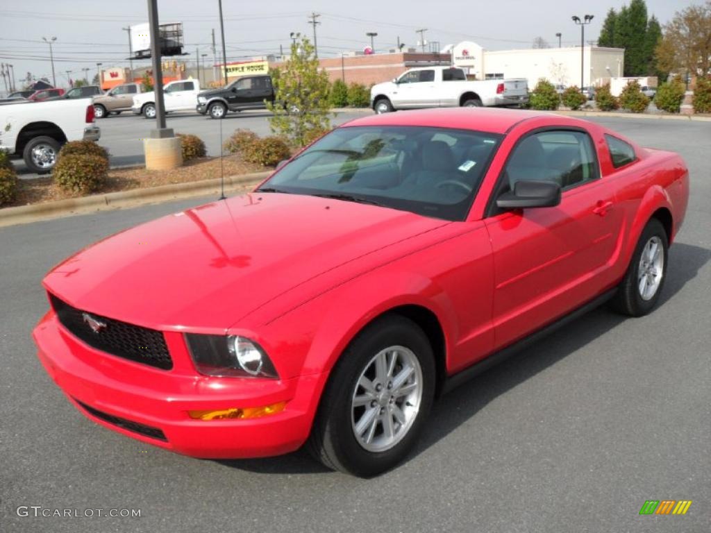2008 Mustang V6 Premium Coupe - Torch Red / Light Graphite photo #1