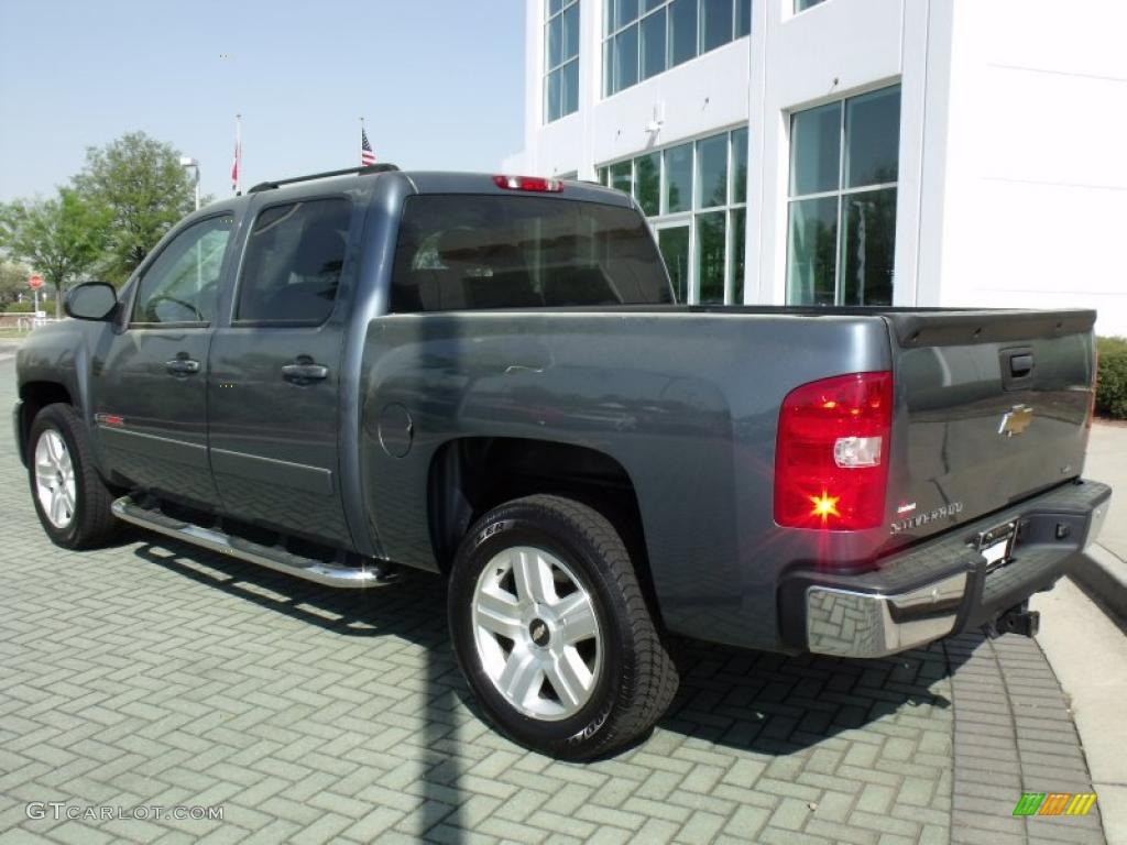 2007 Silverado 1500 LTZ Crew Cab - Blue Granite Metallic / Ebony Black photo #3