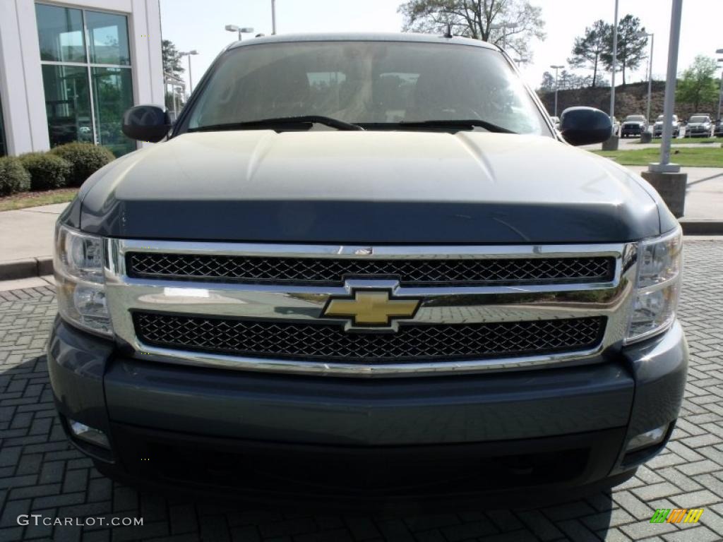 2007 Silverado 1500 LTZ Crew Cab - Blue Granite Metallic / Ebony Black photo #8