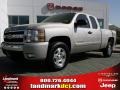 2007 Silver Birch Metallic Chevrolet Silverado 1500 LT Extended Cab 4x4  photo #1