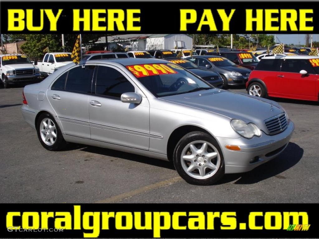 2001 C 320 Sedan - Brilliant Silver Metallic / Ash photo #1