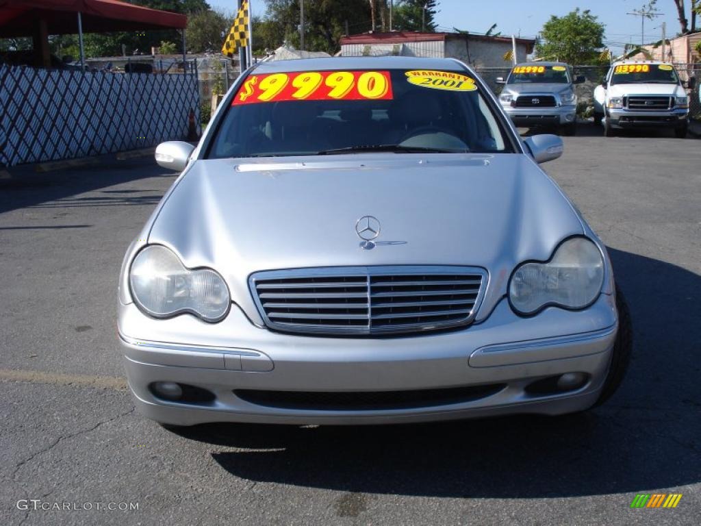 2001 C 320 Sedan - Brilliant Silver Metallic / Ash photo #2