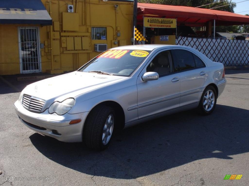 2001 C 320 Sedan - Brilliant Silver Metallic / Ash photo #3