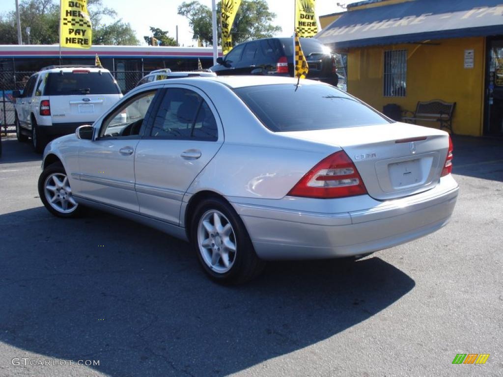 2001 C 320 Sedan - Brilliant Silver Metallic / Ash photo #4