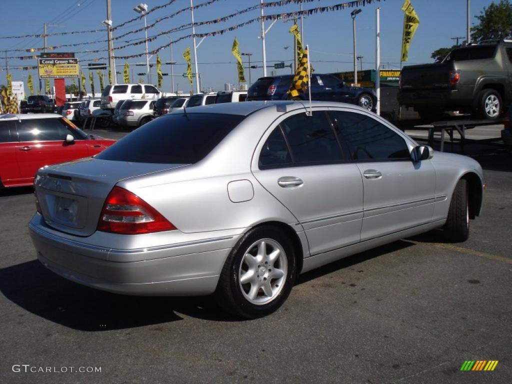 2001 C 320 Sedan - Brilliant Silver Metallic / Ash photo #6