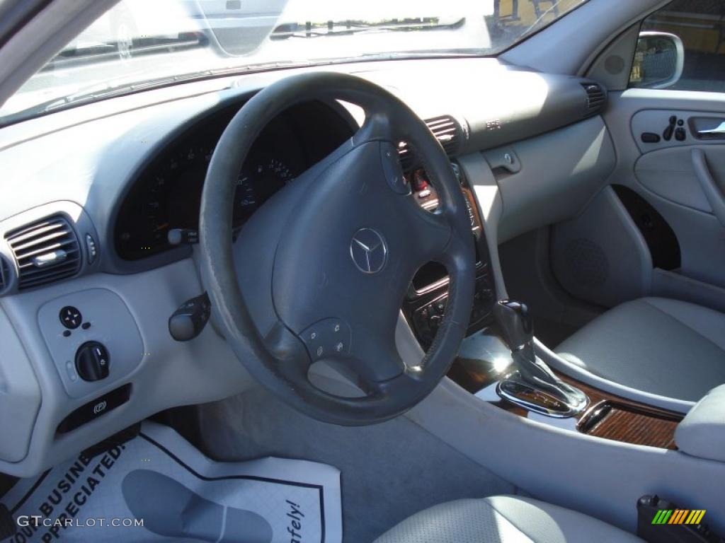 2001 C 320 Sedan - Brilliant Silver Metallic / Ash photo #8