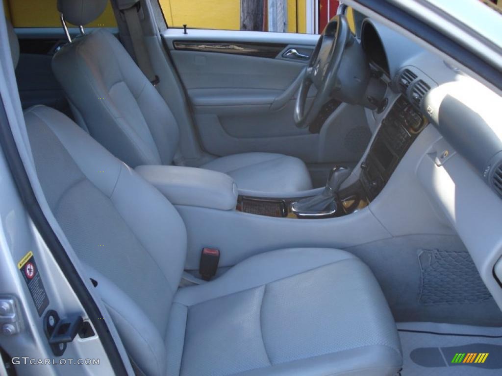 2001 C 320 Sedan - Brilliant Silver Metallic / Ash photo #12