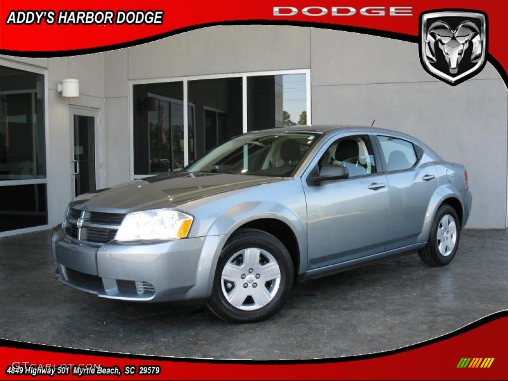 2010 Avenger SXT - Silver Steel Metallic / Dark Slate Gray photo #1