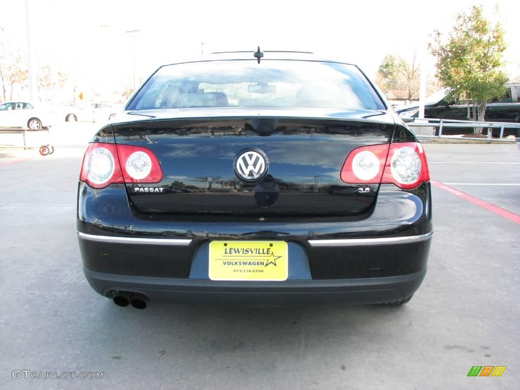 2007 Passat 3.6 Sedan - Deep Black / Classic Grey photo #4