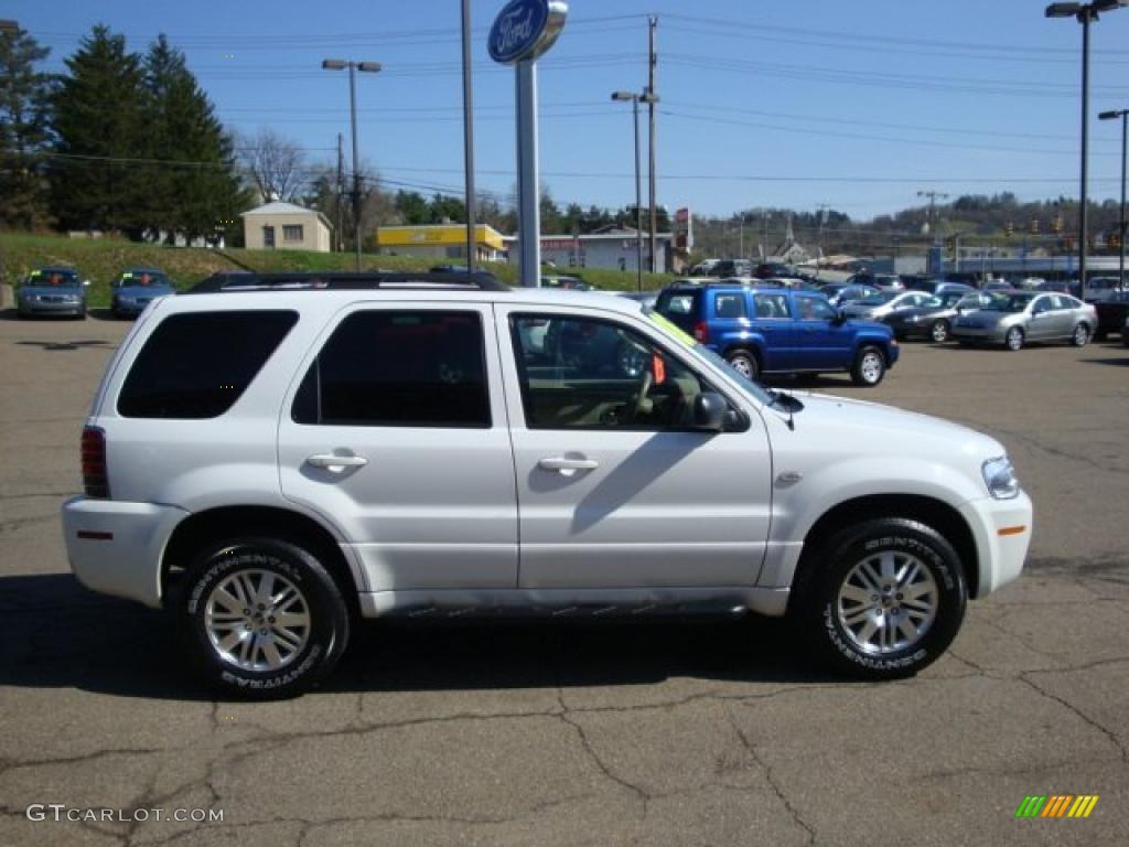 2006 Mariner Premier 4WD - Oxford White / Pebble/Light Parchment photo #5