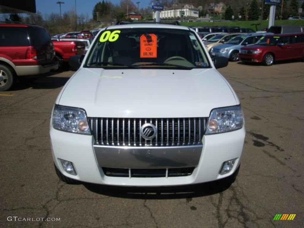 2006 Mariner Premier 4WD - Oxford White / Pebble/Light Parchment photo #10