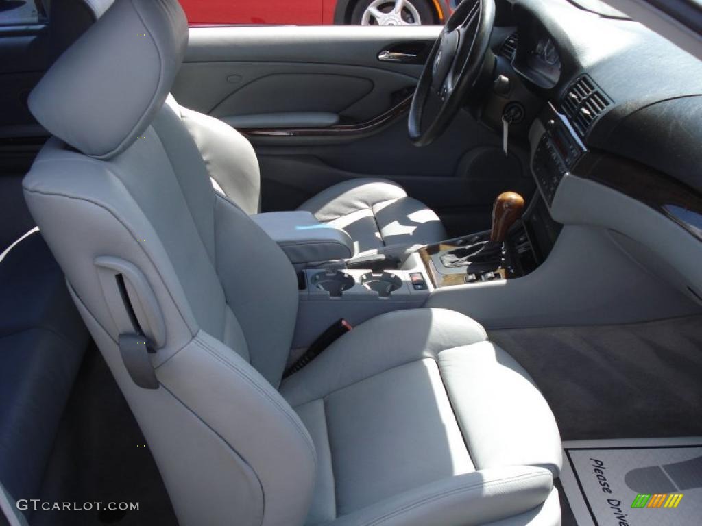 2001 3 Series 330i Coupe - Titanium Silver Metallic / Grey photo #10