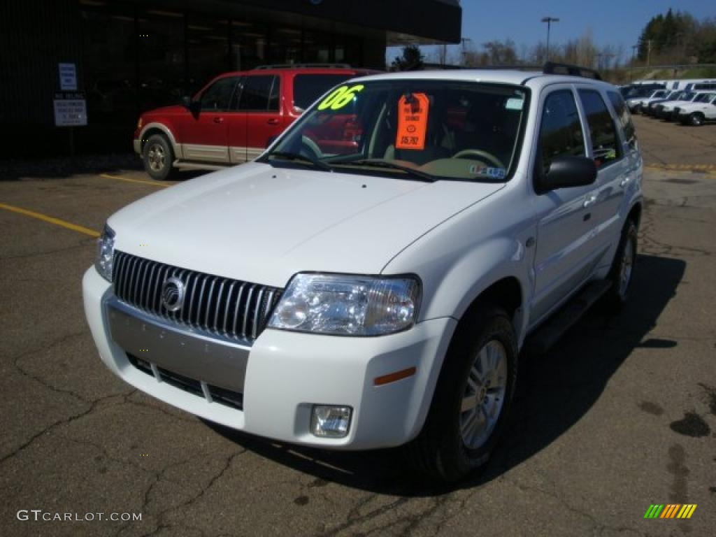 2006 Mariner Premier 4WD - Oxford White / Pebble/Light Parchment photo #11