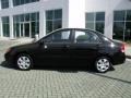2009 Ebony Black Kia Spectra EX Sedan  photo #2