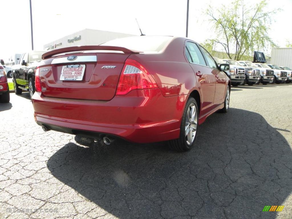 2010 Fusion Sport - Red Candy Metallic / Charcoal Black/Sport Red photo #3