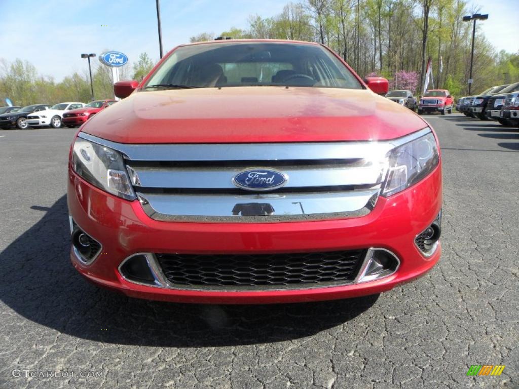 2010 Fusion Sport - Red Candy Metallic / Charcoal Black/Sport Red photo #7