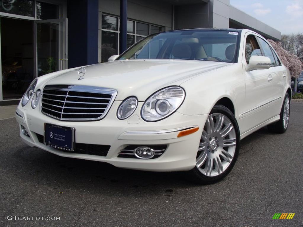 2007 E 350 4Matic Sedan - Arctic White / Cashmere photo #1