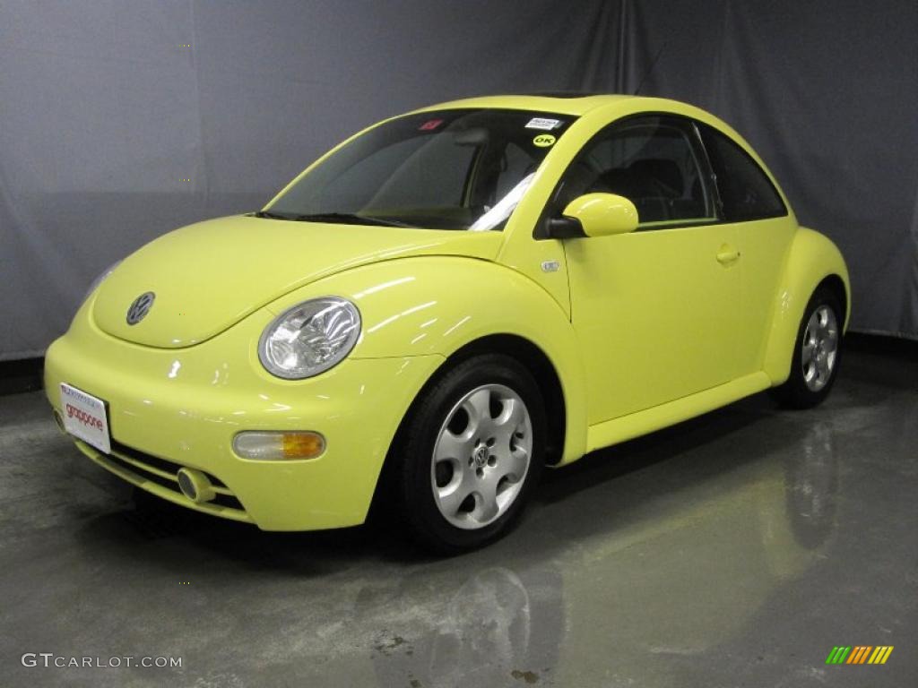 2003 New Beetle GLS TDI Coupe - Sunflower Yellow / Grey photo #1