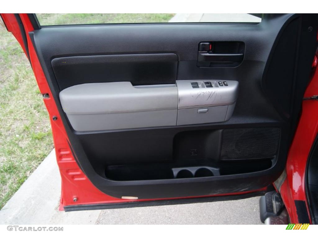 2008 Tundra Double Cab 4x4 - Radiant Red / Graphite Gray photo #12