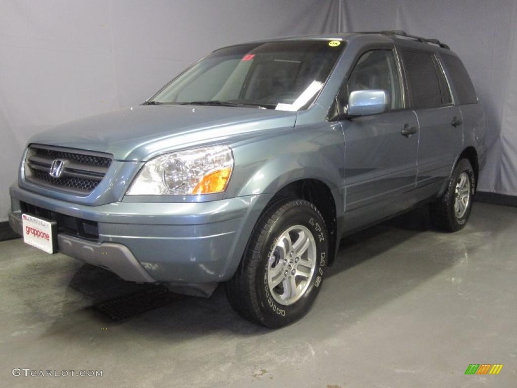 2005 Pilot EX-L 4WD - Steel Blue Metallic / Gray photo #1
