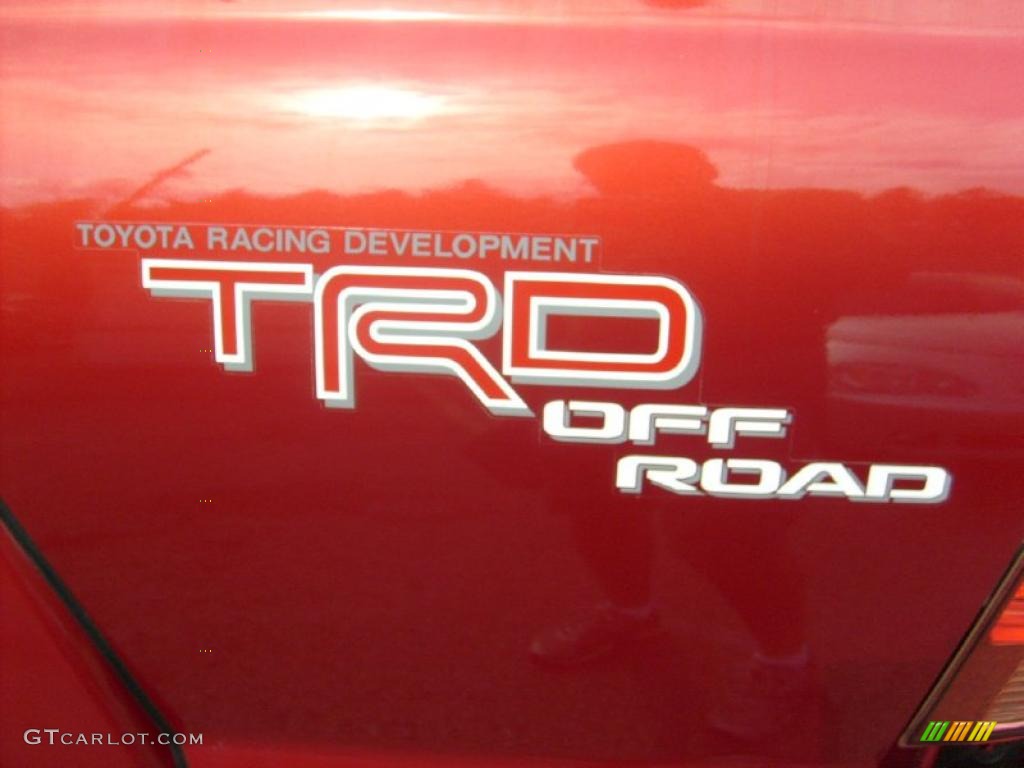 2007 Tacoma V6 TRD Double Cab 4x4 - Impulse Red Pearl / Graphite Gray photo #15
